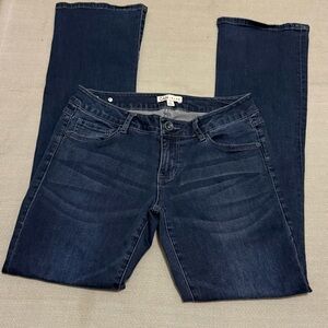 Women's CAbi # 515R Straight Leg, Dark Wash Blue Jeans Size 8